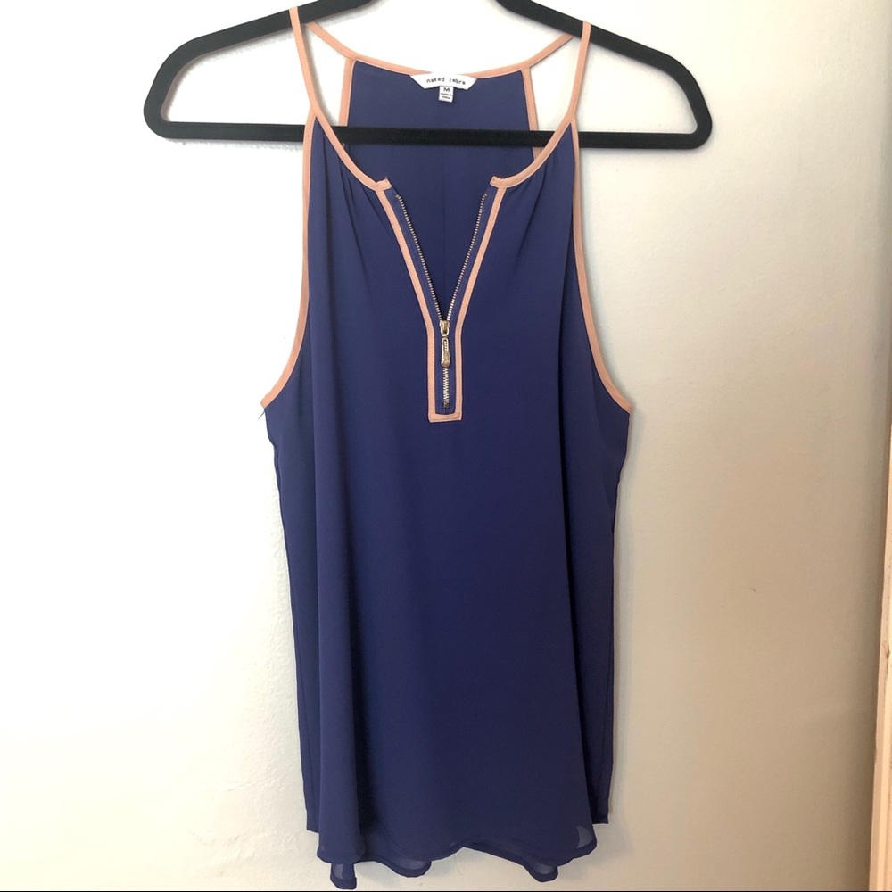 Naked Zebra tank top